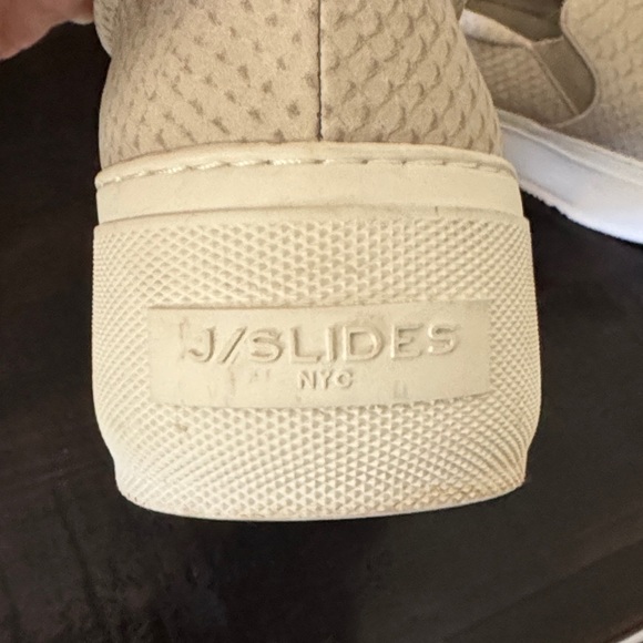 J Slides Textured Slip-On Sneakers - Cream - Picture 3 of 10